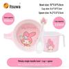 Wuhe Melody Cute Cartoon Tableware Set: Baby Bowl, Plate, and Spoon