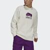 Adidas Originals Trefoil Casual Sports Crewneck Sweatshirt Men Tops Off-White H09108