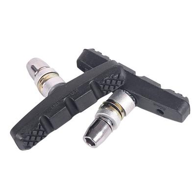 1Pair Durable Bicycle Silent Brake Pads Cycling V Brake Holder Shoes Blocks Rubber 60MM Bike Parts For Mountain Folding Bikes