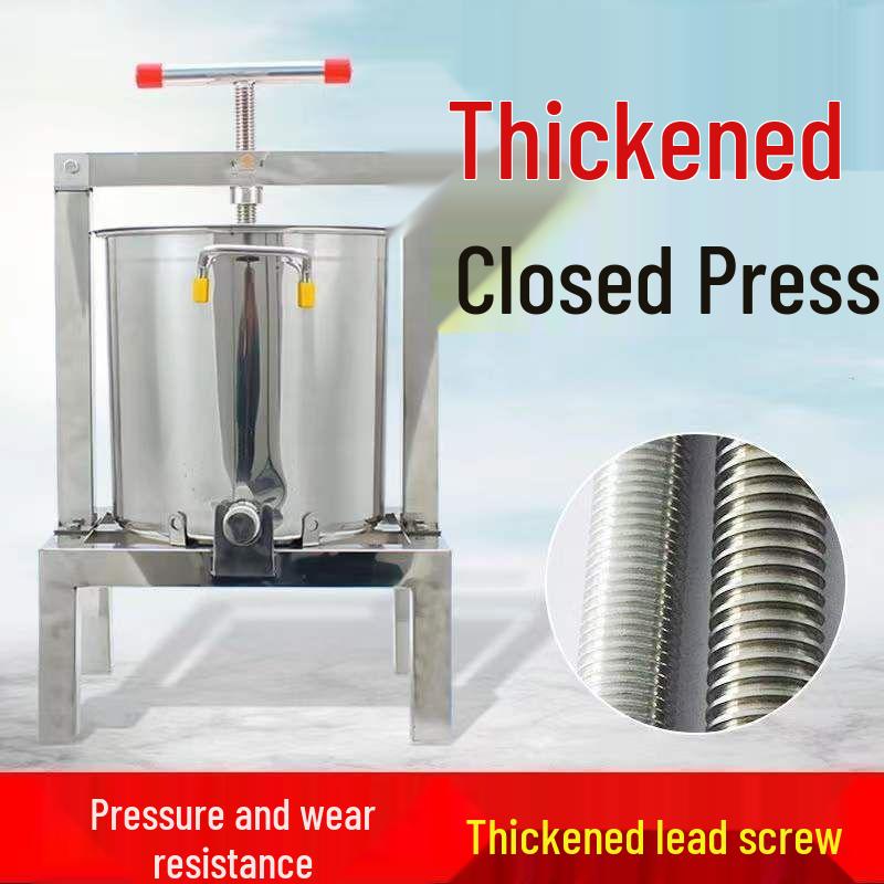 Stainless Steel Small Household Honey Wax Press & Juicer.