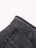 Street Style Denim Skort 2026: Irregular Waist, High-Waisted Wash, Faux Two-Piece Shorts