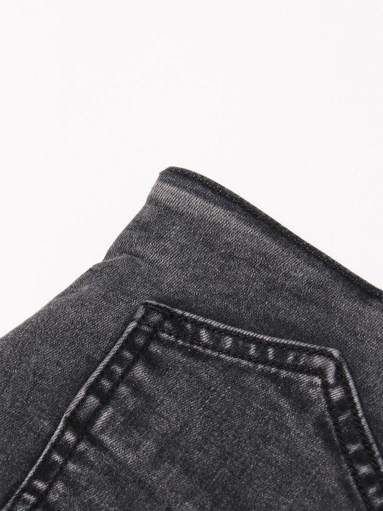 Street Style Denim Skort 2026: Irregular Waist, High-Waisted Wash, Faux Two-Piece Shorts
