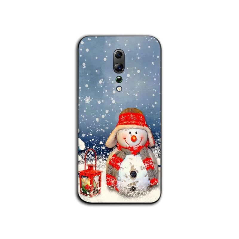 Winter Christmas Snow Tree Pattern Phone Case For OPPO Find X5 X3 X2 A93 Reno 8 7 Pro A74 A72 A53 Soft Black Phone Cover