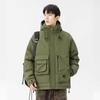 Men's Winter Faux Two-Piece Hooded Down Coat with 3D Pockets - 85% White Duck Down, Warm and Loose Fit.