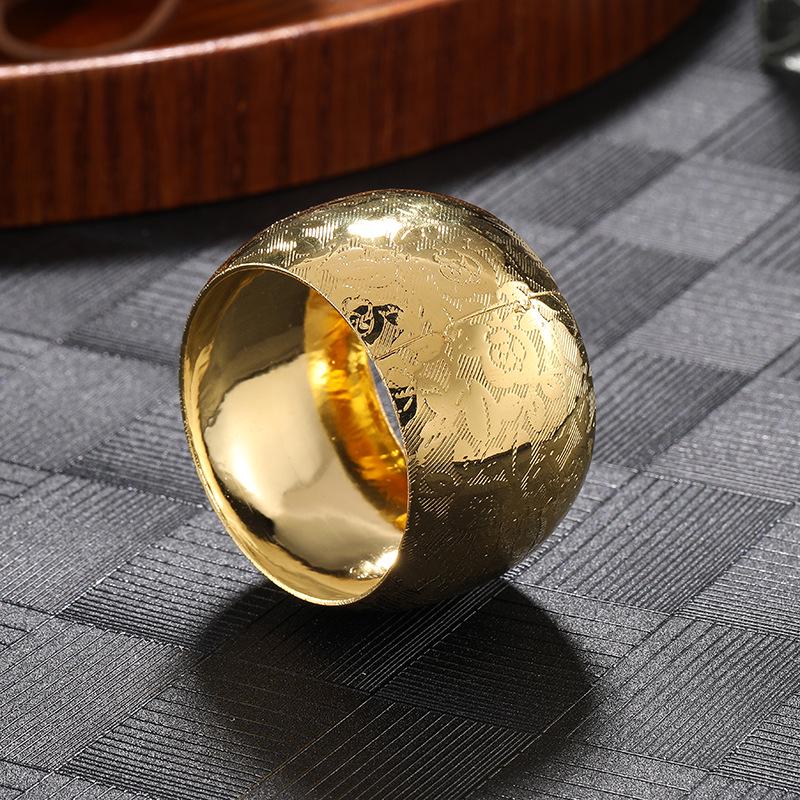 

Colorful Patterned Metal Napkin Ring for Hotel Banquets