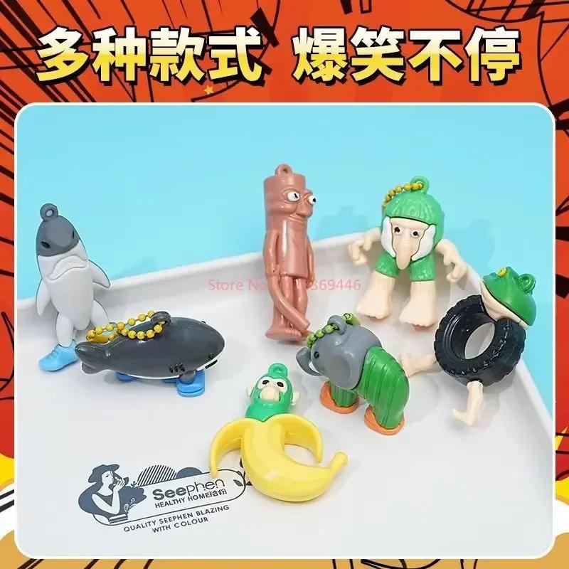 Hot-New 12 Pcs Punch and Win Blind Box Tralalero Tralala Brainrot Tung Tung Sahur Surprise Blind Box Figure Model Dolls Toy Gift
