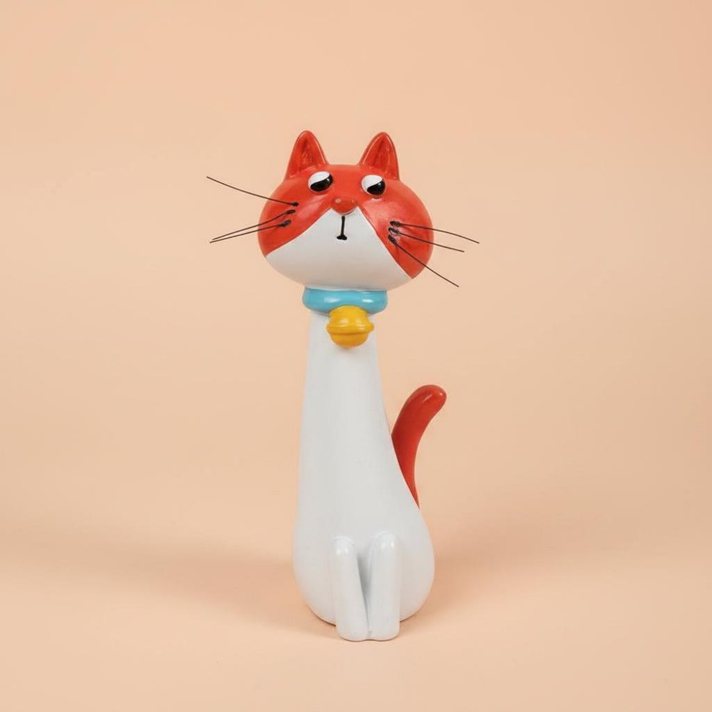 Quirky Vase Cute Design Cartoon Flower Holder Stretched Neck Creature Planter Premium Resin House Decoration
