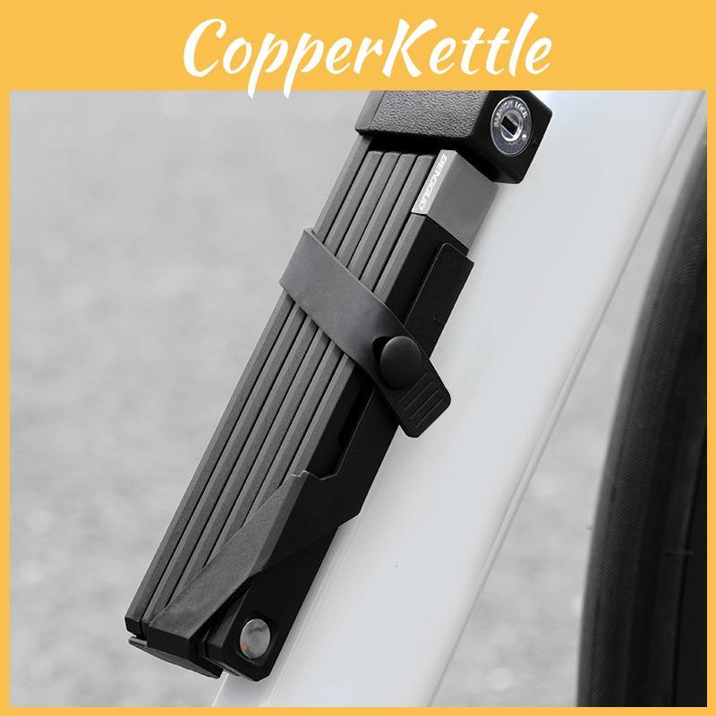 Bike Lock Portable Folding Lock With Stainless Steel Rivets For Ebike And Motorcycle Safety