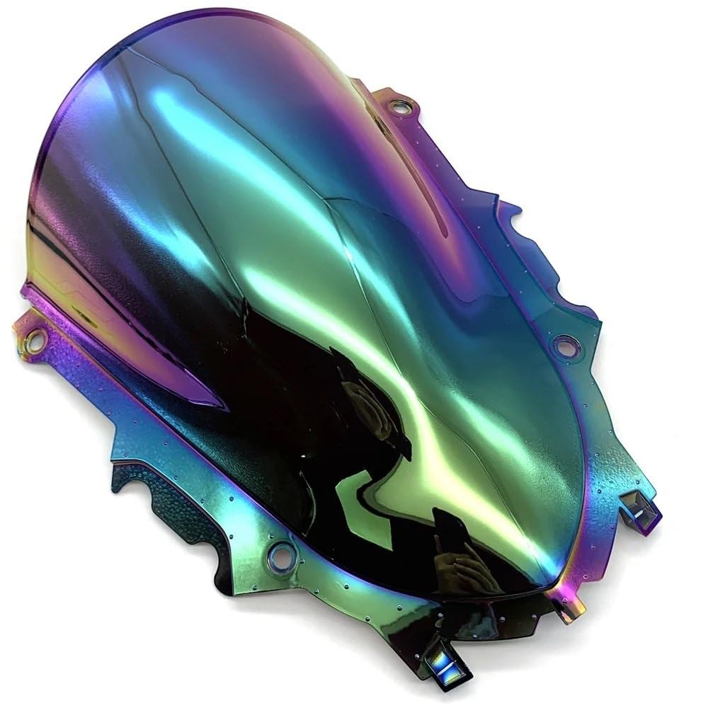 Windshield Motorcycle YZF-R3 YZF-R25 2019 2020 2021 2022 2023 Motorcycle Sport Racing Double Bubble Windshield Windshield Visor Deflector (Black)