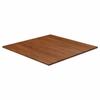 343018 vidaXL Square Table Top Dark Brown80x80x1.5cm Treated Oak Wood