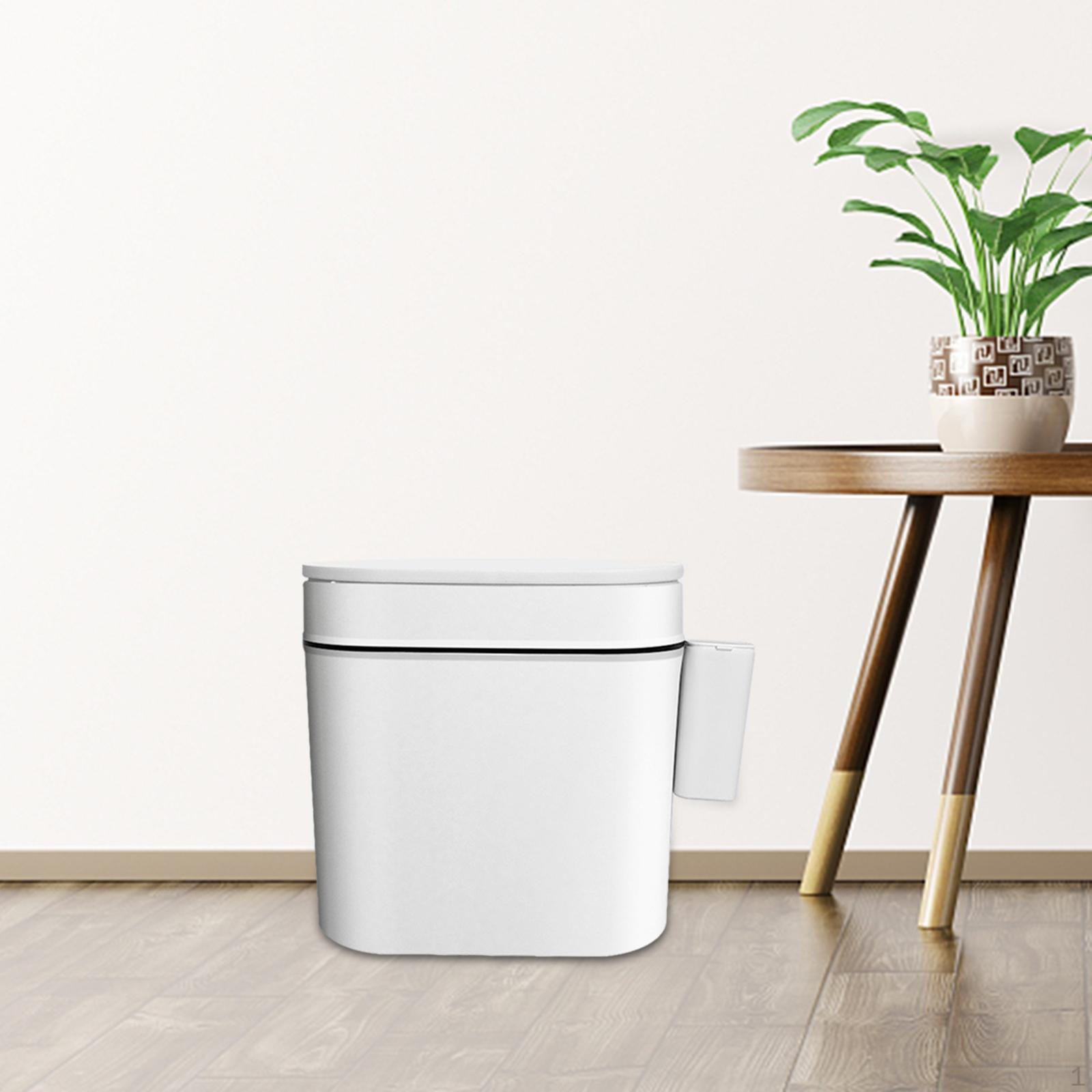 

Мусорное ведро с разделением для сухого и влажного мусора, бытовая корзина для мусора, 14 л, стильная дизайнерская корзина для офисных отходов для белый