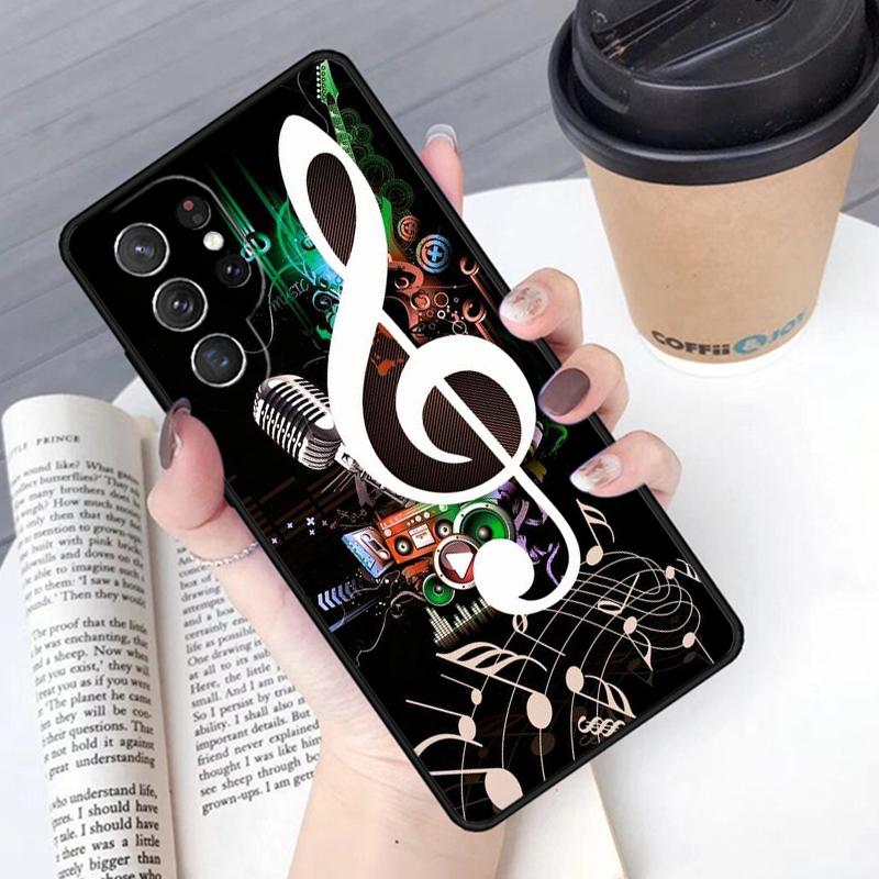 Musical Music Note phone case Cover For Samsung Galaxy S24 S25 Ultra S21 S22 Ultra S10E Note 10 Plus Note 20 FE S23
