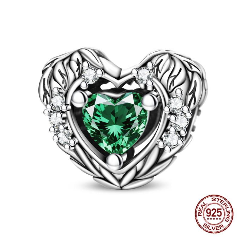 Original Charm Kupfer Palast Herzförmiger Rosa Perlen Charm Bead Passend für 3mm Original Armbänder für Damen DIY Feinschmuck Geschenke