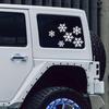 6pcs Fiocco di Neve Adesivo per Auto PVC Riflettente Divertente Vetro Finestrino Auto Carrozzeria Decorazione Natale Antigraffio Decorazioni Accessori