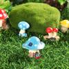 Gift Bonsai Ornament Mini Accessories Mushroom Figurines Gnome Terrarium Miniature Mushroom House Micro Landscape