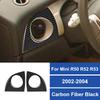For Mini Cooper Hatch R50 R53 2002-2004 Car Dashboard Console Side Air Outlet Cover Trim Soft CarbonFiber Interior Sticker