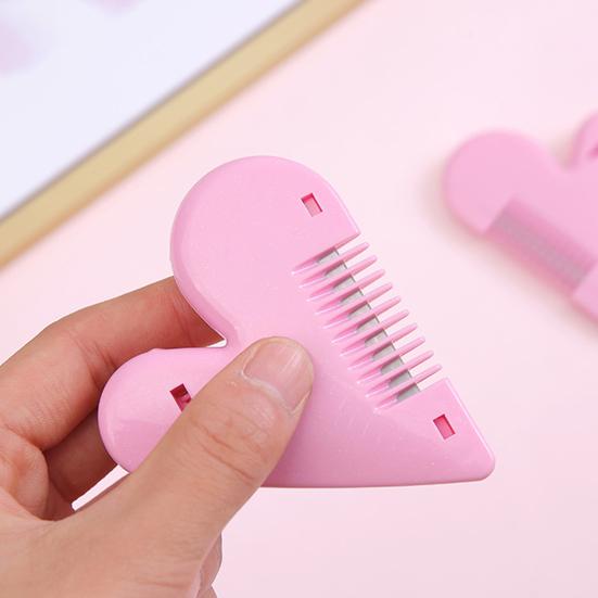 Hair Trimmer Creative Shape Solid Construction Decoration for Shaped Hair ABS Heart Trimming Comb Home