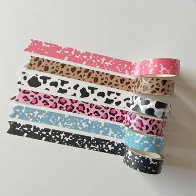 Drăguț cu dungi de lapte leopard vaci bandă de mascare Washi bandă decorativă cu puncte bandă adezivă bricolaj album autocolant etichetă papetărie