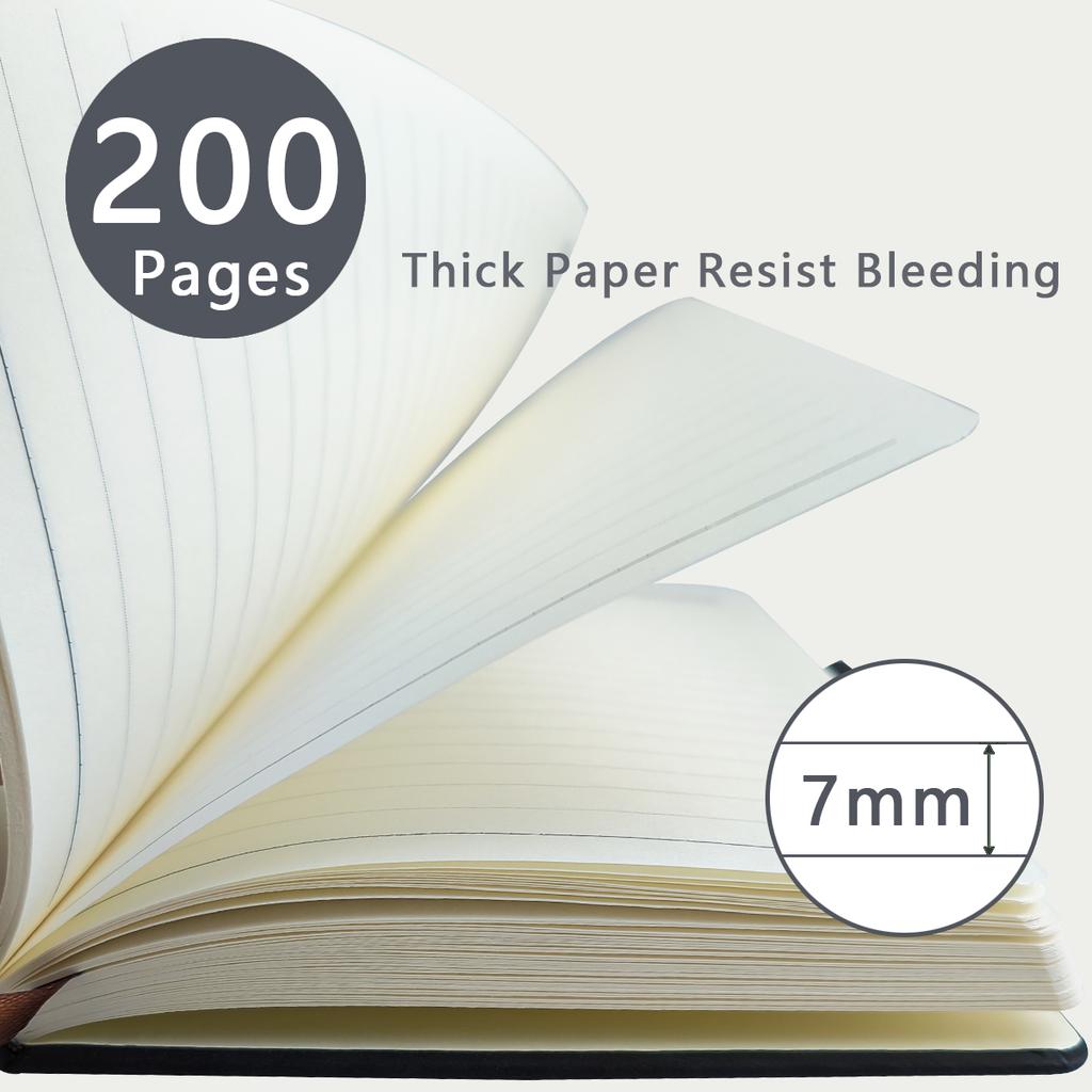 1Pcs Vintage A5 Leatherbound Notebook with Soft Cover and Bookmark Perfect for Business Meetings and University Life