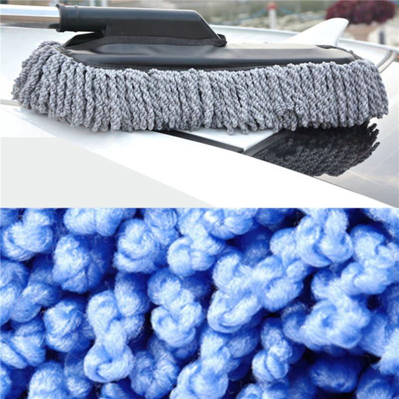 Removable and Washable Telescopic Car Dust Removal Wax Mop, Mop, Dust Removal Duster, Car Washing Brush