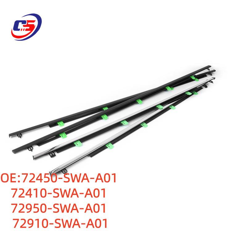 Honda Accord CRV HRV Jade XRV Window Trim & Windshield Wiper Strip 7245-SWA-A01 72450-SWA-A01, 72410-SWA-A01, 72950/72910-SWA-A01