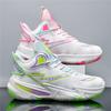 Youth students basketball shoes men's sneakers women's leather running sneakers sports training shoes actual combat mandarin duck