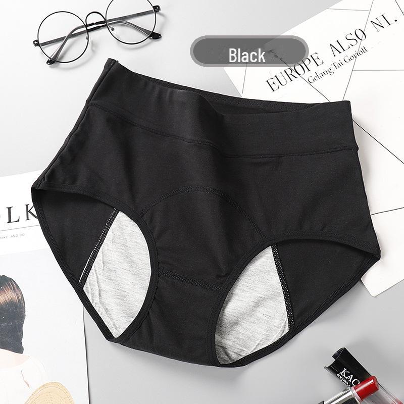 

Непромокаемые менструальные трусы с высокой талией для женщин, для дневного и ночного использования, больших размеров, хлопковые гигиенические трусы XL