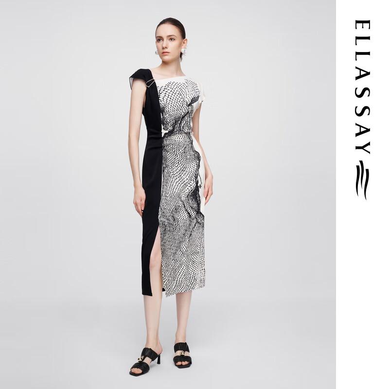 

ELLASSAY 2025 S/S Colorblock Waisted Dress S