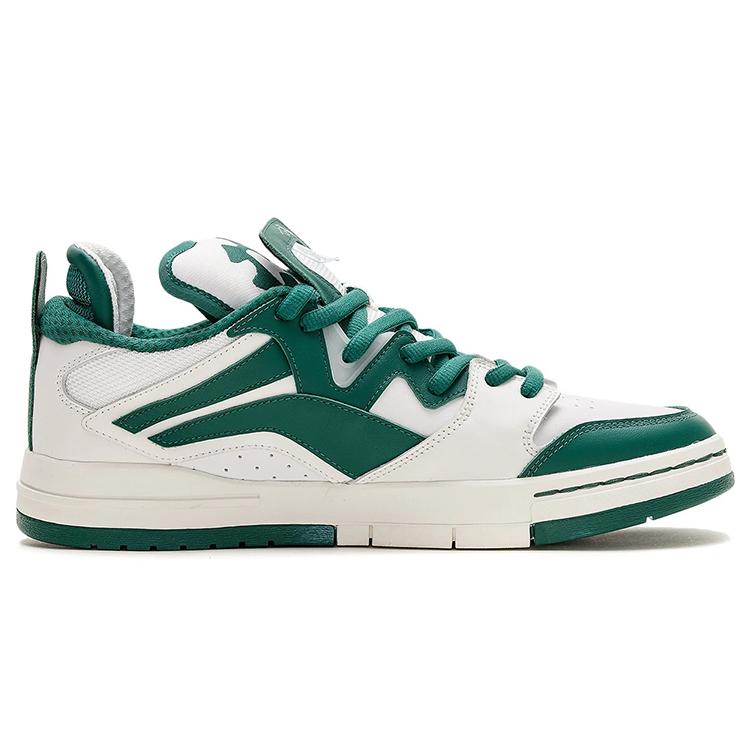 New LiNing Wave Pro Durable Breathable Low Top Skateboard Shoes Women's Green White AECS002-2
