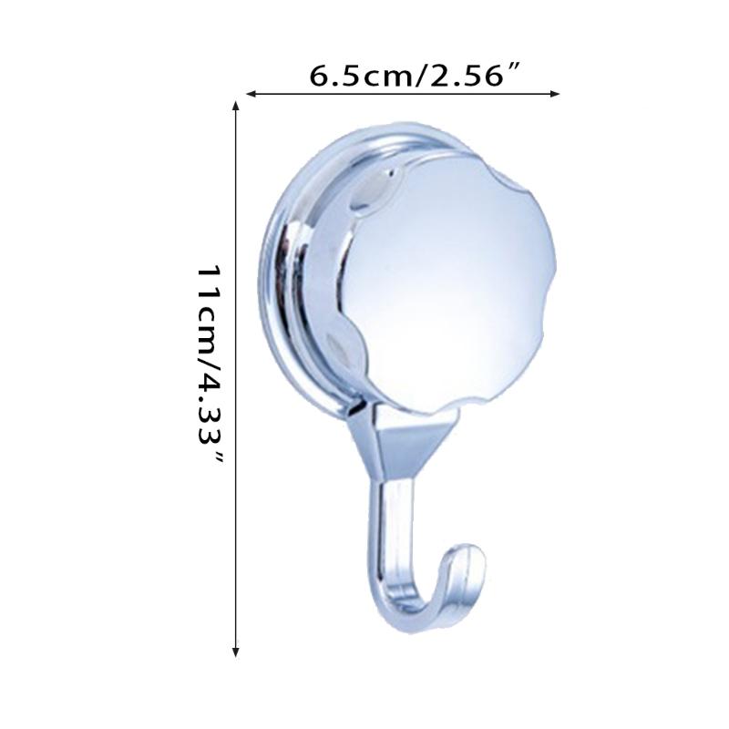 High Quality Easy to Install Hook Chrome-plated with Vacuum Suction Cup for Bathroom and Kitchen 1Pcs /3 Pcs