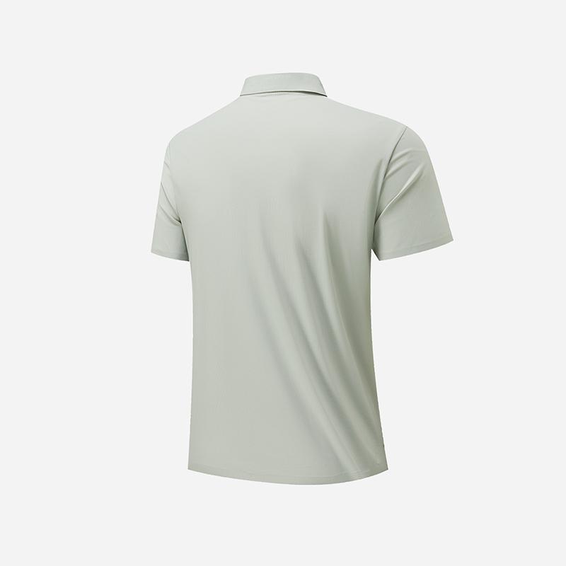 Ice Silk Seamless POLO Shirt Men's Lapel POLO Shirt Short-sleeved Men's Large Size Summer T-shirt