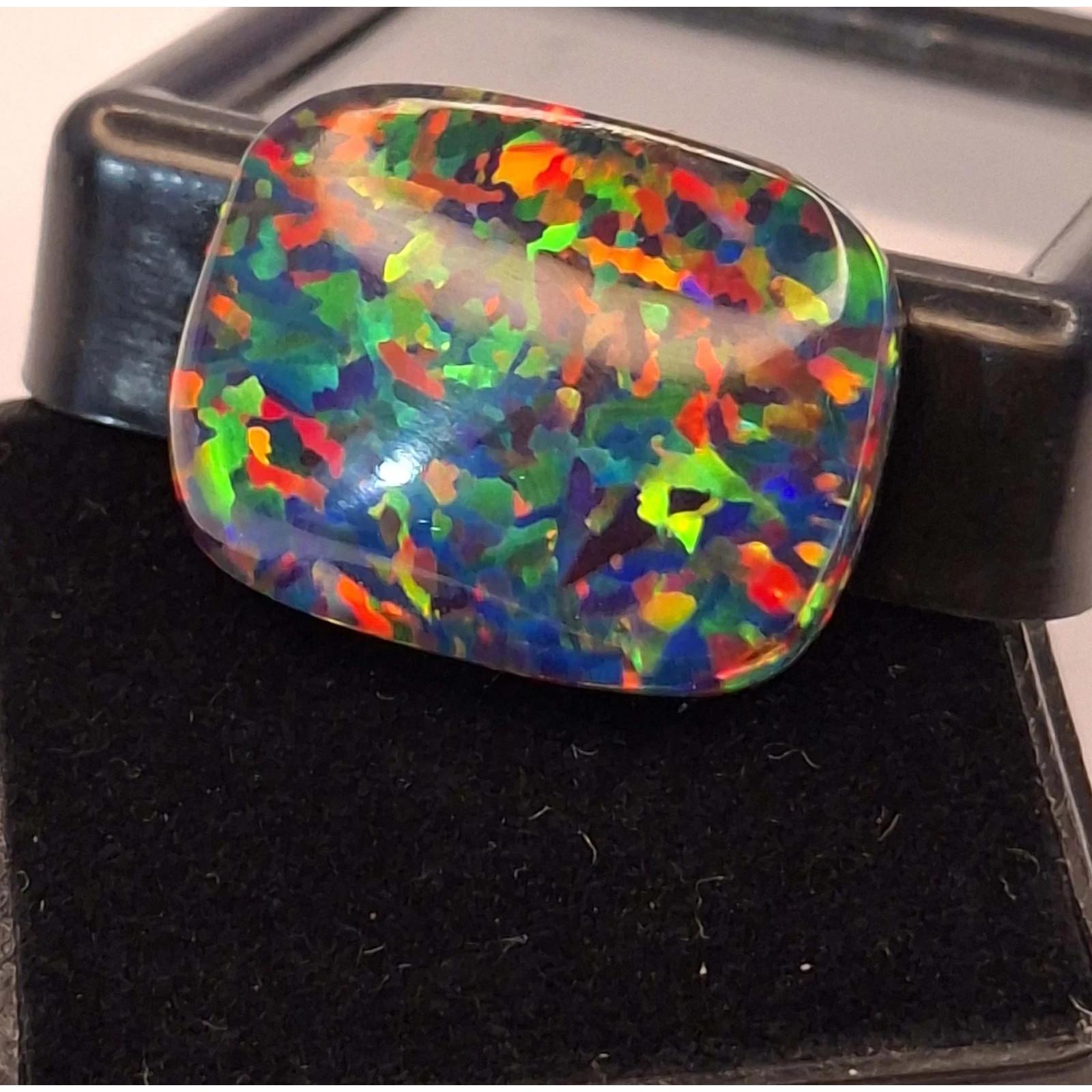 Black Fire Opal Australian Natural 13-15