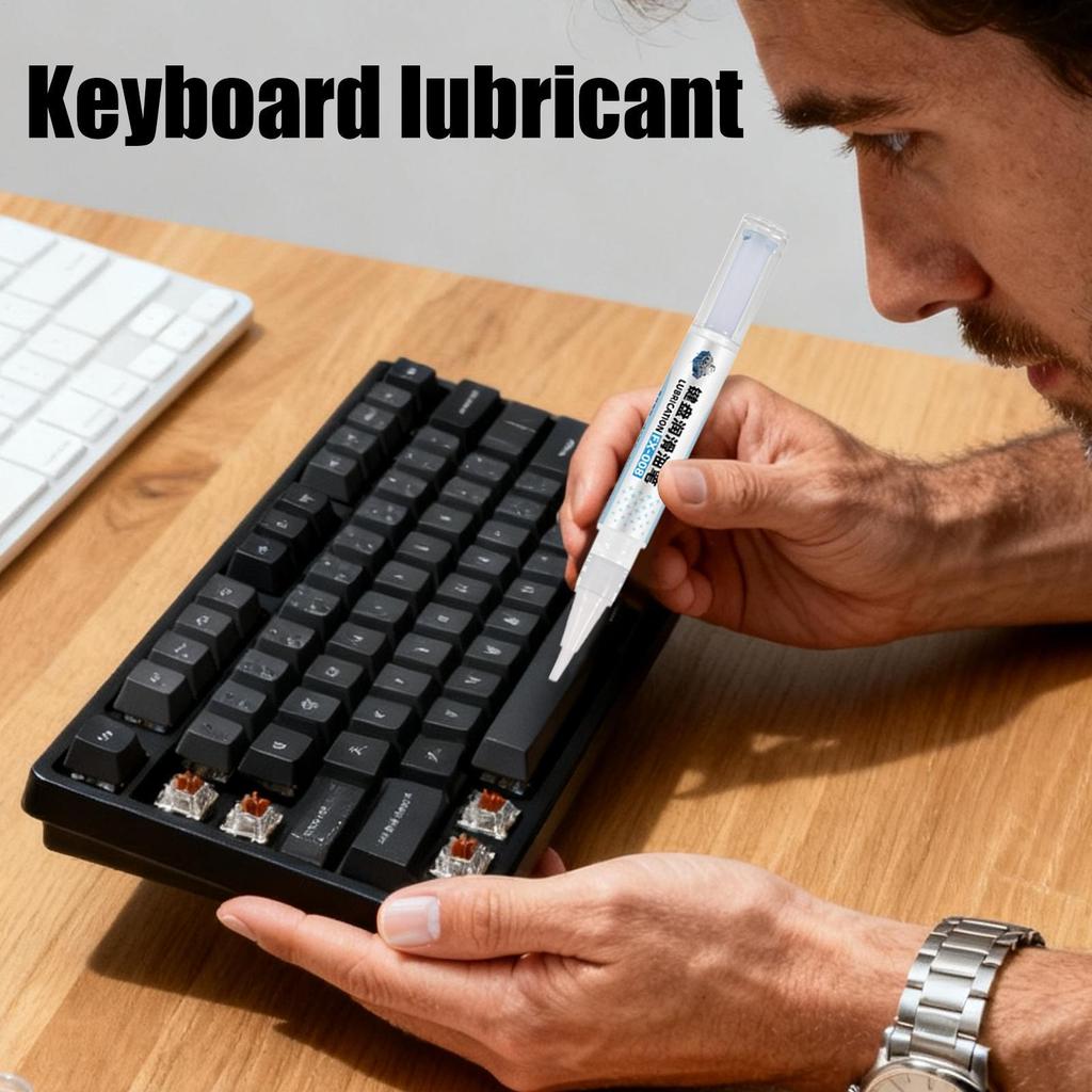 Keyboard Lube Grease Pen Keycaps Stabilizer Grease For Mechanical Keyboards Headphones Game Controllers Fan Bearings Hinges