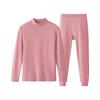 Girls' 100% Cotton Mock-Neck Thermal Underwear Set