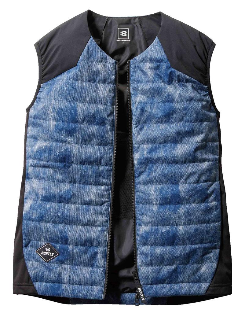 BURTLE Heated Vest for Size XL (Unisex) Fall/Winter, Indigo, 3214, 45,