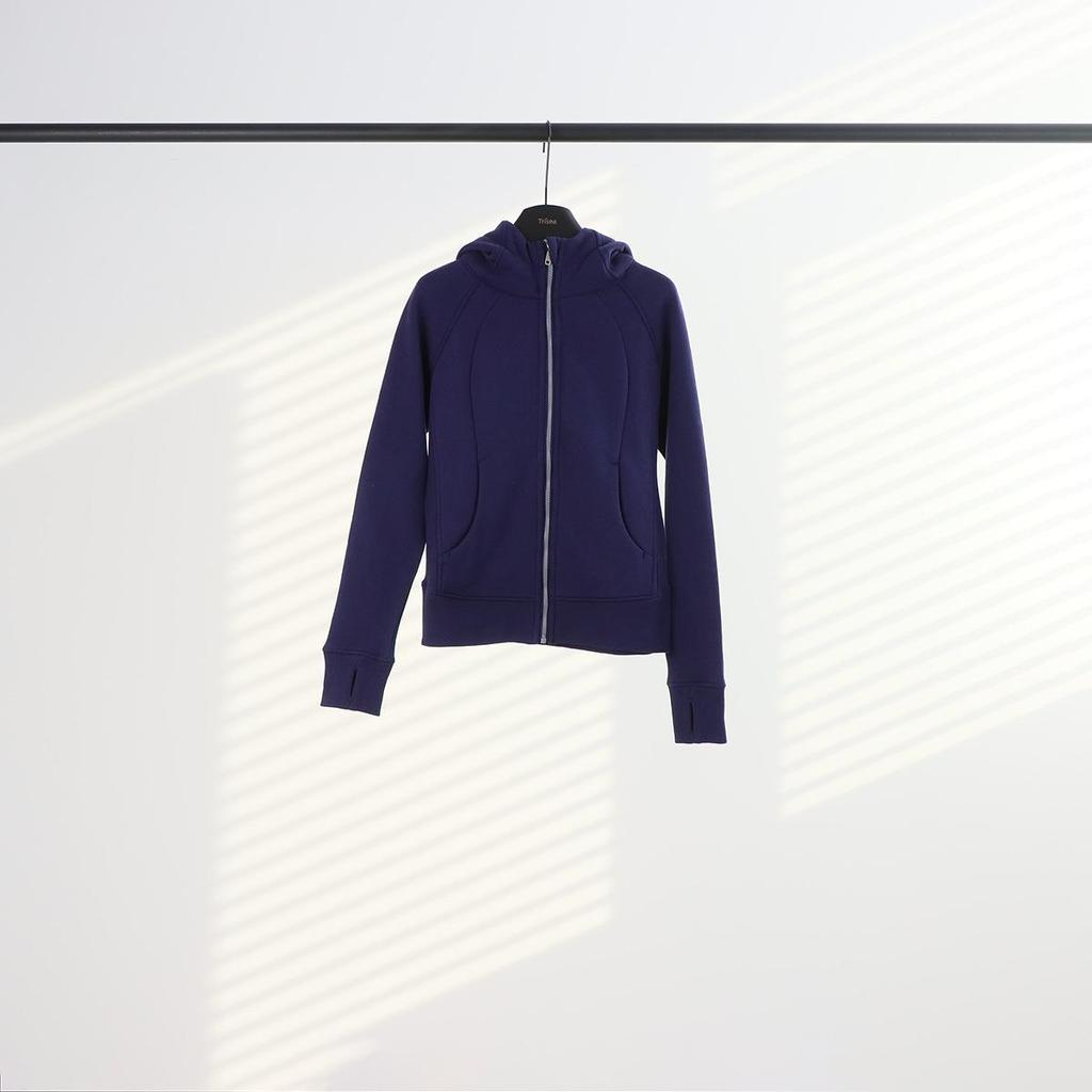 Women's Scuba Slim-fit Full Zip Fleece-lined Hooded Sweatshirt for Casual Sport & Yoga