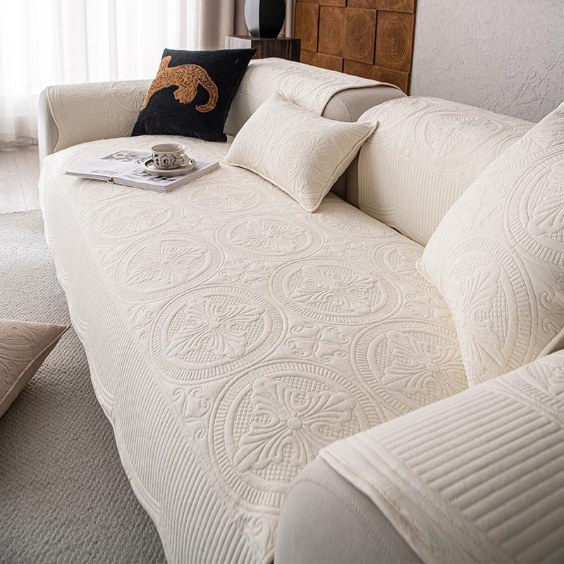 

Новая подушка для дивана особой формы, универсальная для четырех сезонов, нескользящая подушка для сиденья, трансграничная ткань-чехол для дивана в гостиную из стираного хлопка 70*70cm