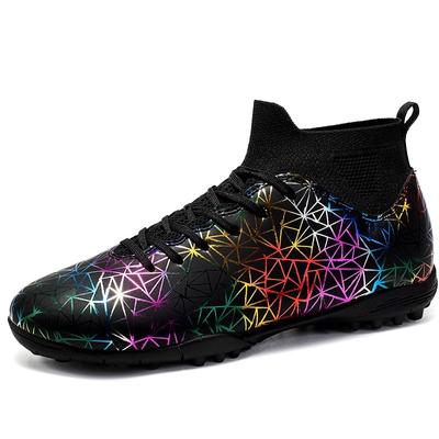 Fußballschuhe Herren/Damen Lightning Camoufl e Fußballschuhe Gummi Weiche Sohle Kurze Stollen Kunstrasen Jugend Kinder Fußballschuhe