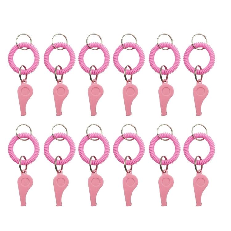 12pack Durability Colorful Whistle Sports Coaching Gear Nontoxic Plastic Whistle for Teams School Activity