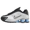 Shox R4 Metallic Silver Black Psychic Blue Sneakers HQ1988-004
