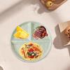 Adult Divided Plate, Serving Tray, Non-Slip Snack Housewarming Gift, Ceramic Tray for