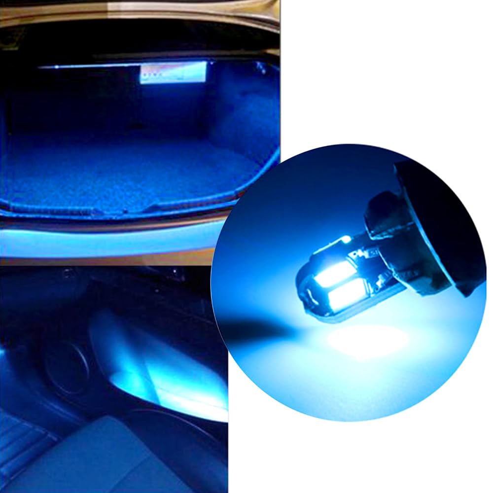 MDLUFY LED T10 Ice Blue Clearance Lamp W5W 168 194 5730 8SMD Car
