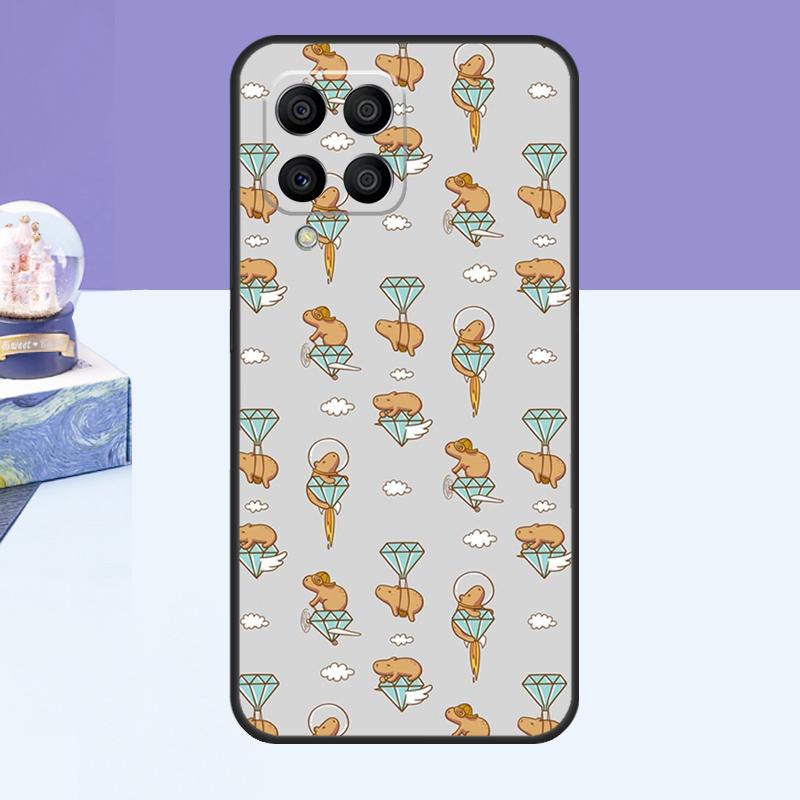 Cute Cartoon Capybara Case For Samsung Galaxy M15 M55 M35 M33 M21 M31 M16 M36 M56 M53 M13 M12 M32 M52 M14 M34 M54