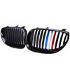 2Pcs Car Front Bumper Center Hood Kidney Grille Racing Grill for BMW 5-Series E60/E61 M5 2004 2005 2006 2007 2008 2009 2010 2011