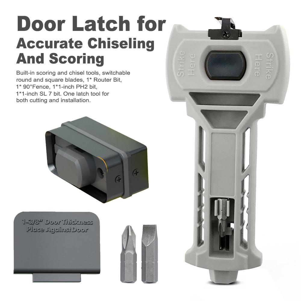 

Door Latch Installation Kit Built-in Scoring Chisel Tools Chisel Tool Accurate Door Latch Kit for Accurate Chiseling and Scoring