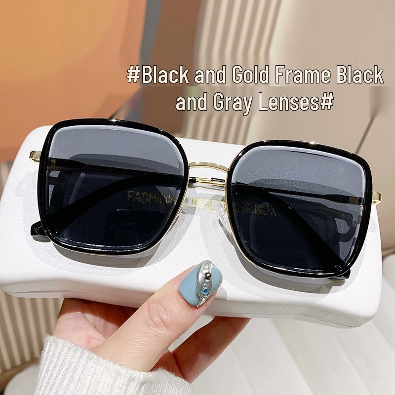 

Женские солнцезащитные очки высокого класса с градиентными линзами и большой оправой, летние - стройнящие, с защитой от УФ-лучей, идеально подходят для вождения