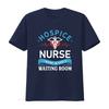Hospice Nurse T Shirt I Work In Gods Waiting Room Design Medical Symbol Heartbeat Line Print Christian Apparel Vintage