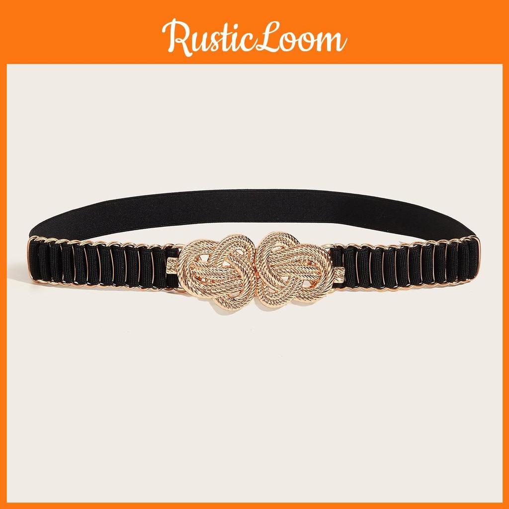 Waist Ladies Metallic Belt With Snap Button Closure For Dresses And Wear Casual