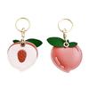 Leather Fruit Key Chain Anti-lost Access Card Holder Cute Bag Pendant  Bag Charm