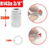 Aluminum Ferrule A/C Gas Hose Pipe Crimp Sleeves R12 R134A 3/8'' 1/2'' 5/8'' 3/4'' Hose Air Conditioning Joint 4pcs/Pack